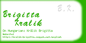 brigitta kralik business card